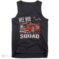 Fire Truck Firefighters Lovers Wee Woo Squad Tank Top thumb 0
