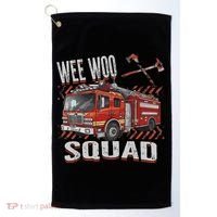 Fire Truck Firefighters Lovers Wee Woo Squad Golf Towel thumb 0