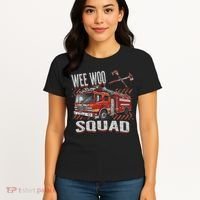 Fire Truck Firefighters Lovers Wee Woo Squad Women's T-Shirt thumb 4