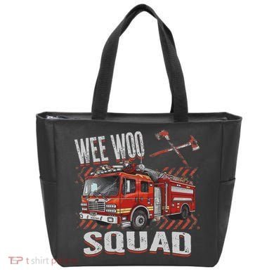 Fire Truck Firefighters Lovers Wee Woo Squad Tote Bag