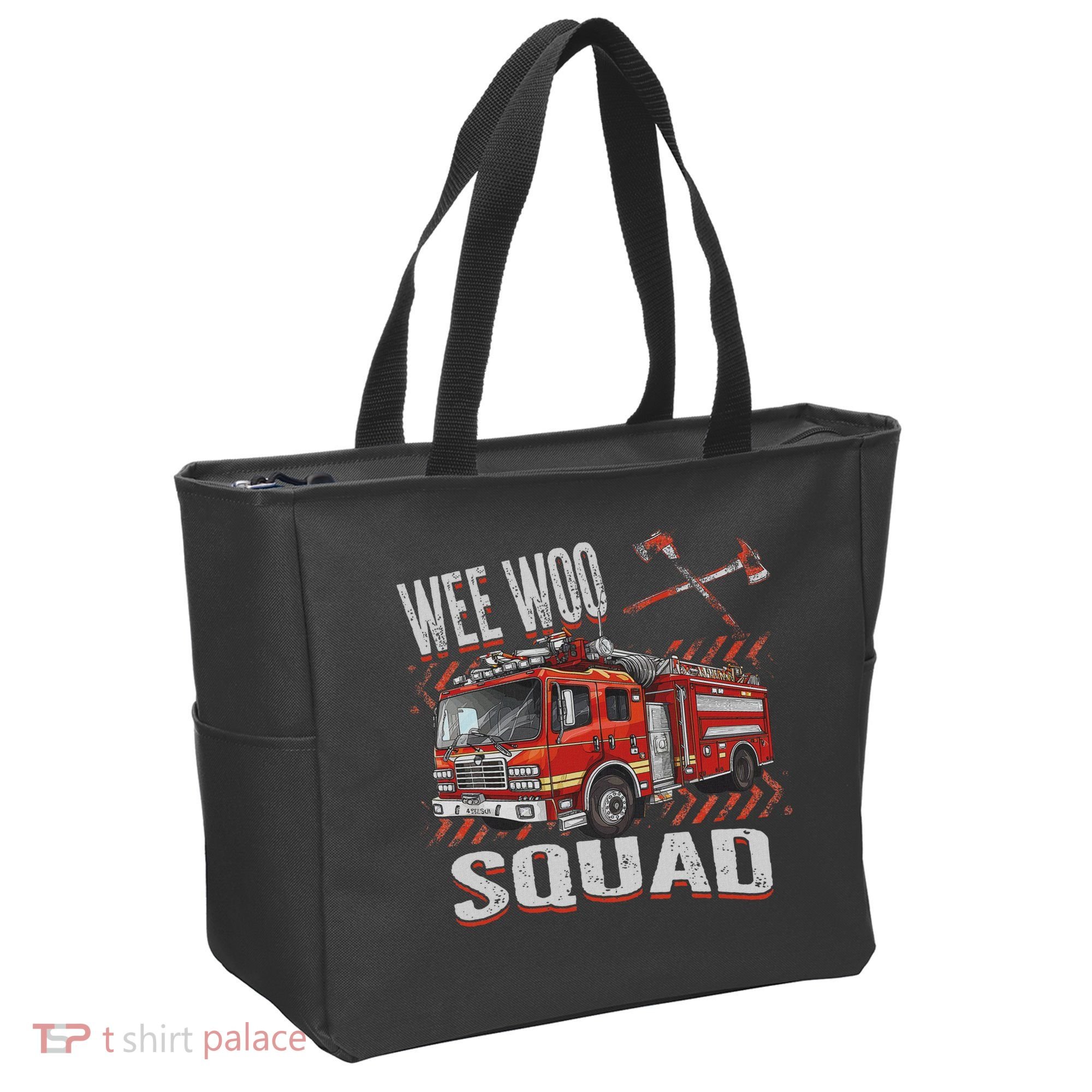 Fire Truck Firefighters Lovers Wee Woo Squad Tote Bag