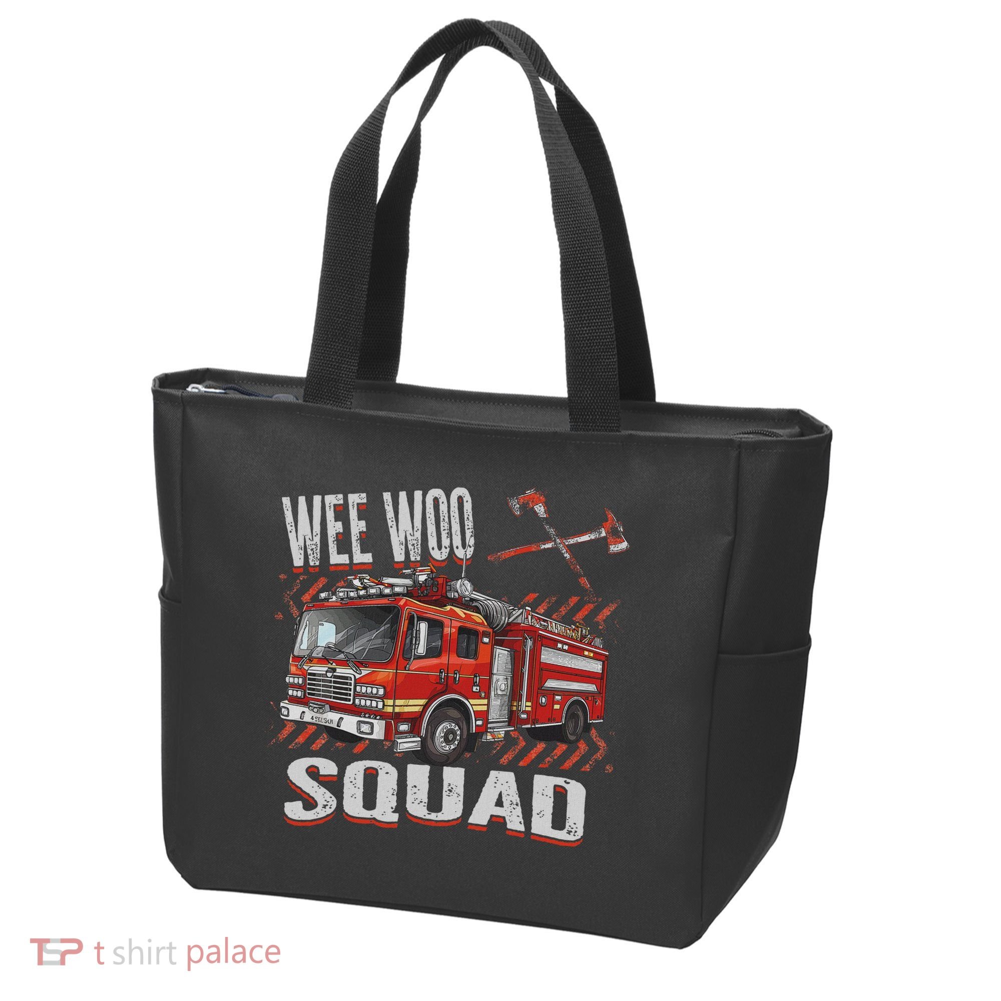 Fire Truck Firefighters Lovers Wee Woo Squad Tote Bag