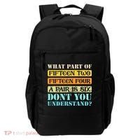 Fifteen Two Fifteen Four A Pair is Six Funny Cribbage Game Backpack thumb 0