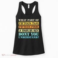 Fifteen Two Fifteen Four A Pair is Six Funny Cribbage Game Women's Tank Top thumb 0