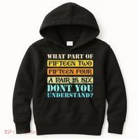 Fifteen Two Fifteen Four A Pair is Six Funny Cribbage Game Kids Hoodie thumb 0