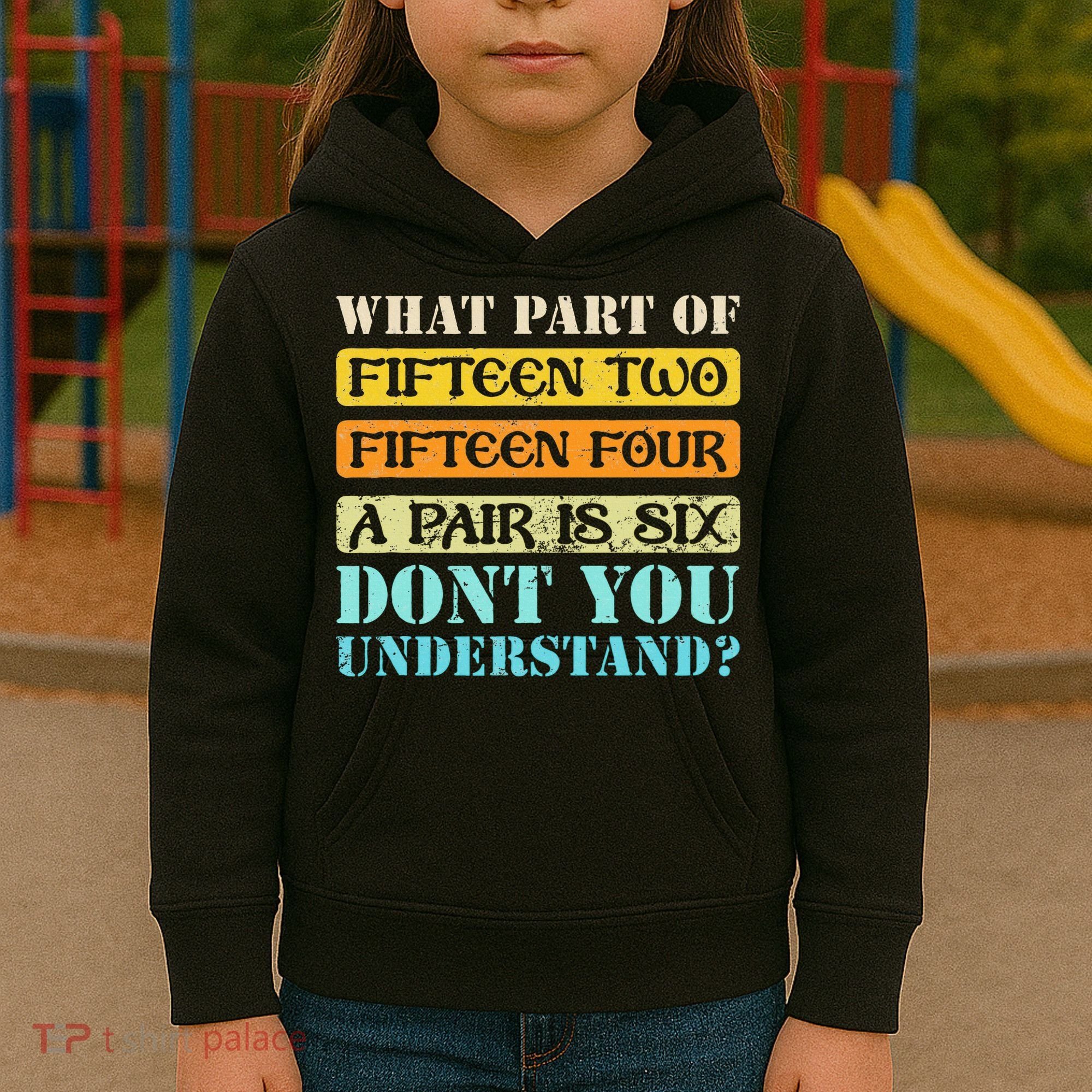Fifteen Two Fifteen Four A Pair is Six Funny Cribbage Game Kids Hoodie
