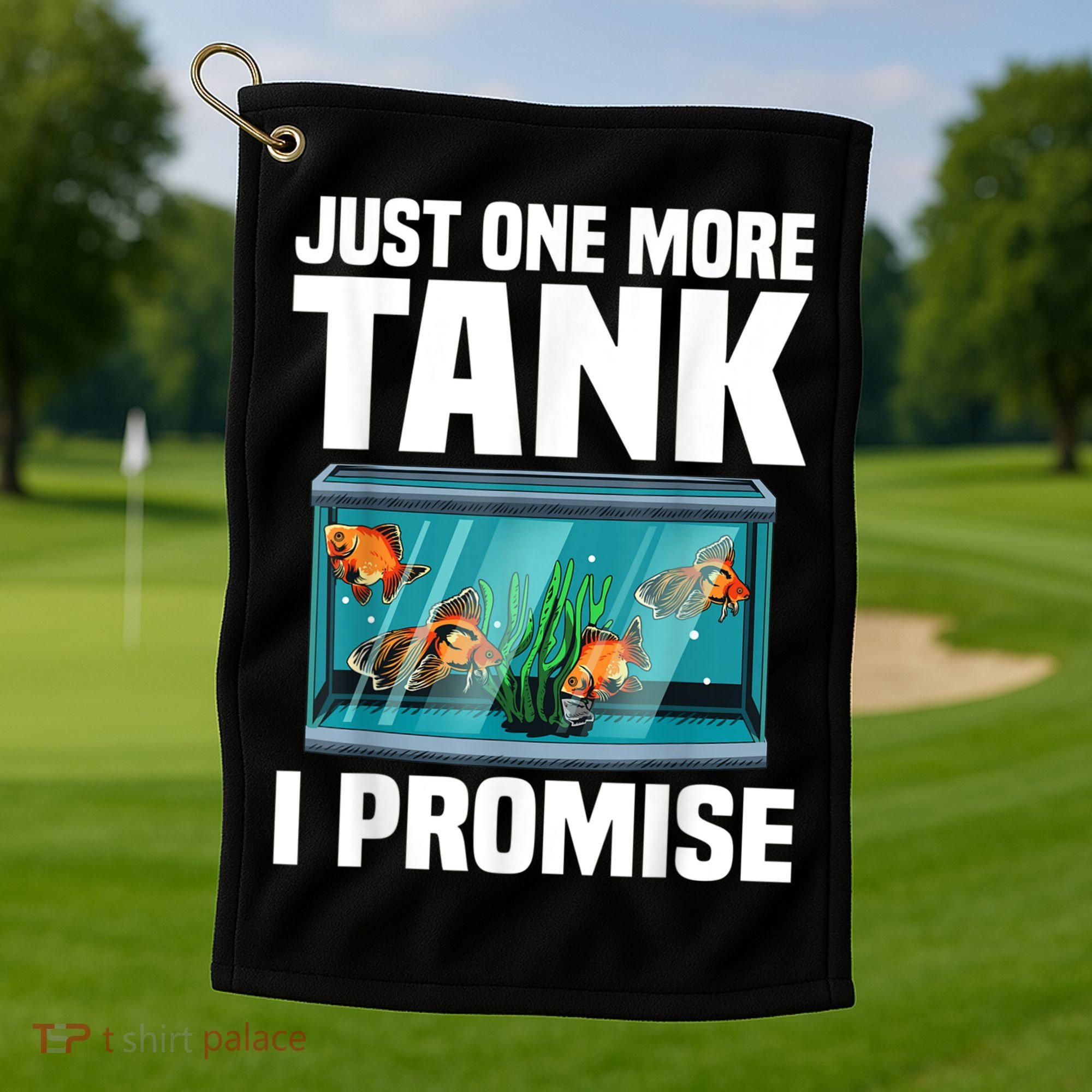 Fish Tank Fishkeeping Golf Towel