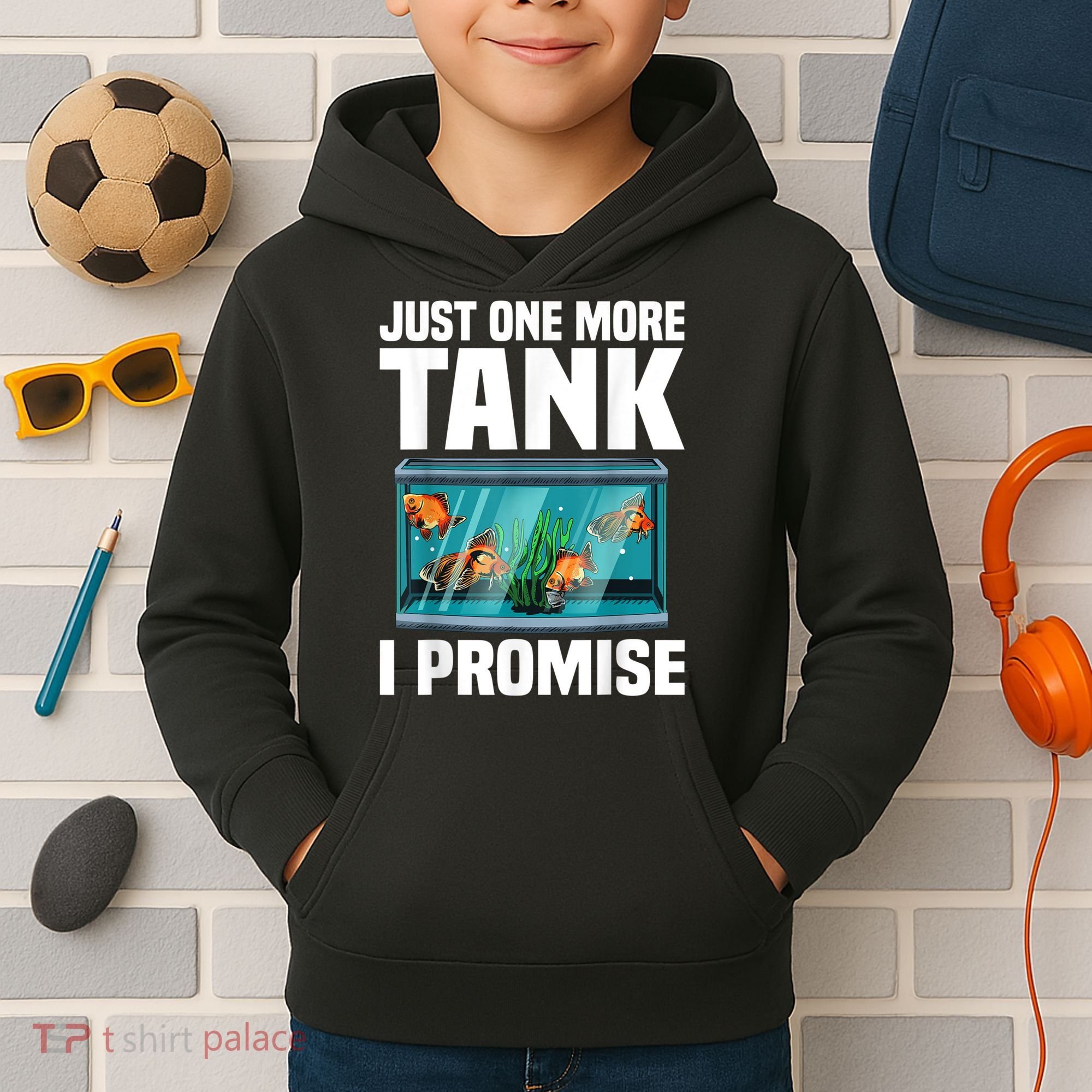 Fish Tank Fishkeeping Kids Hoodie