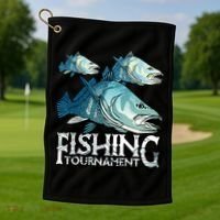 Fishing Tournament Golf Towel thumb 1