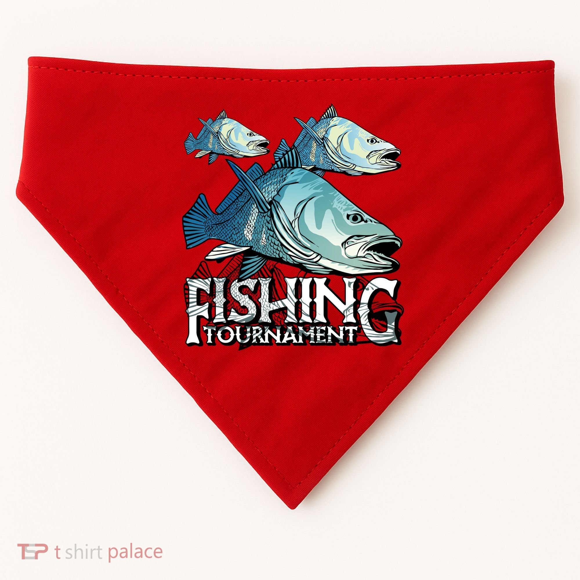Fishing Tournament USA-Made Doggie Bandana
