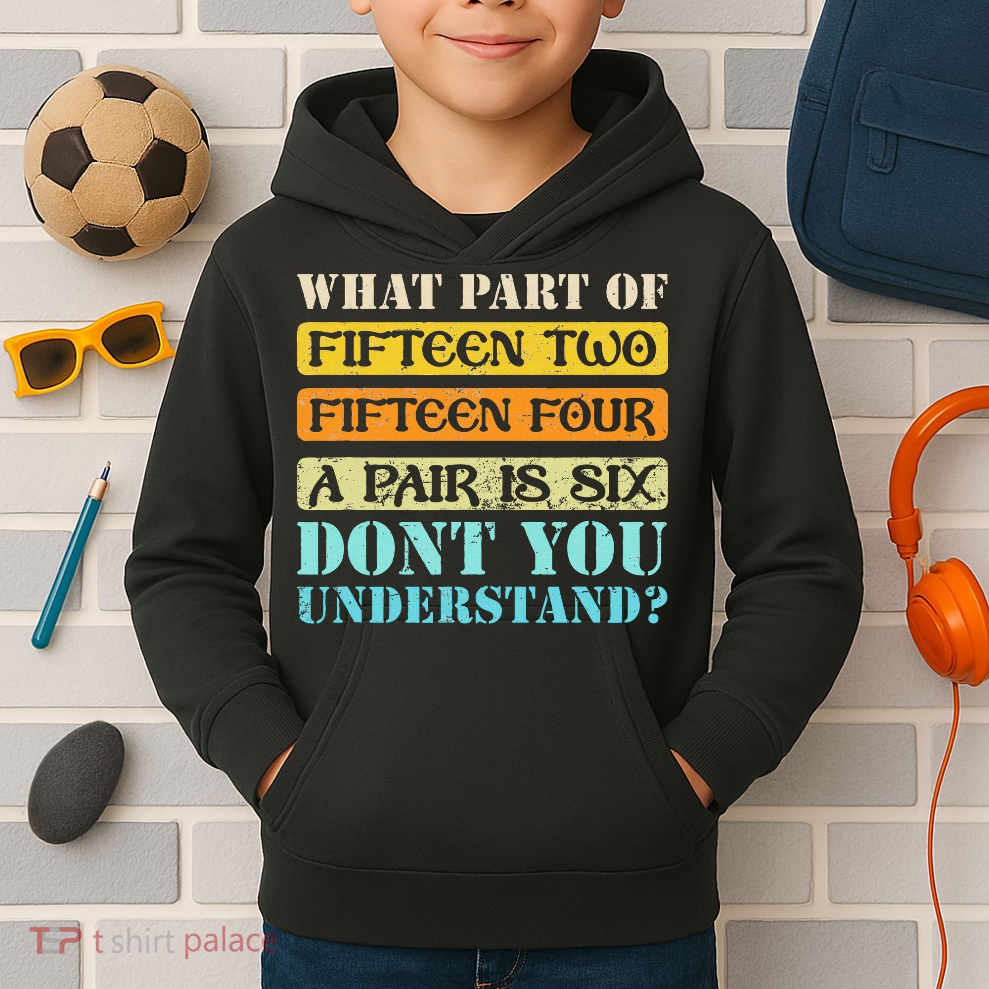 Fifteen Two Fifteen Four A Pair Is Six Funny Cribbage Game Kids Hoodie