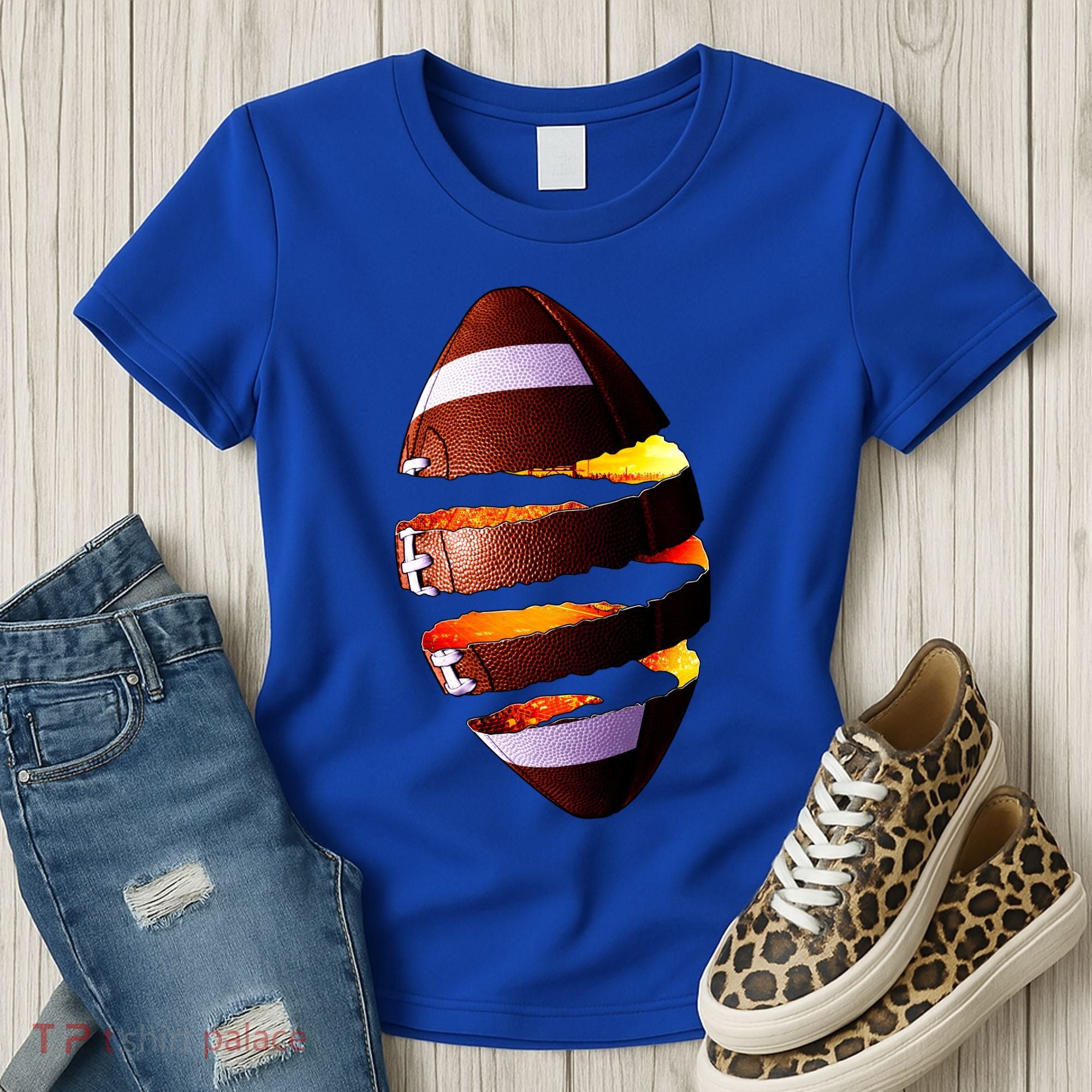 Football Tear Women's T-Shirt
