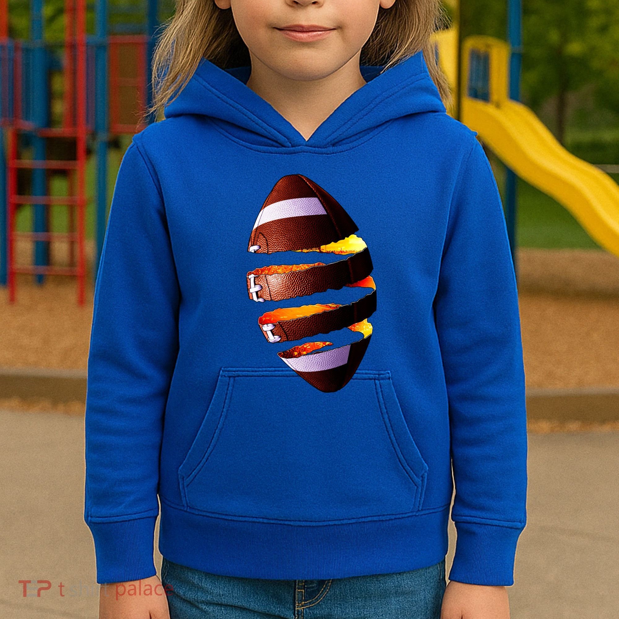 Football Tear Kids Hoodie