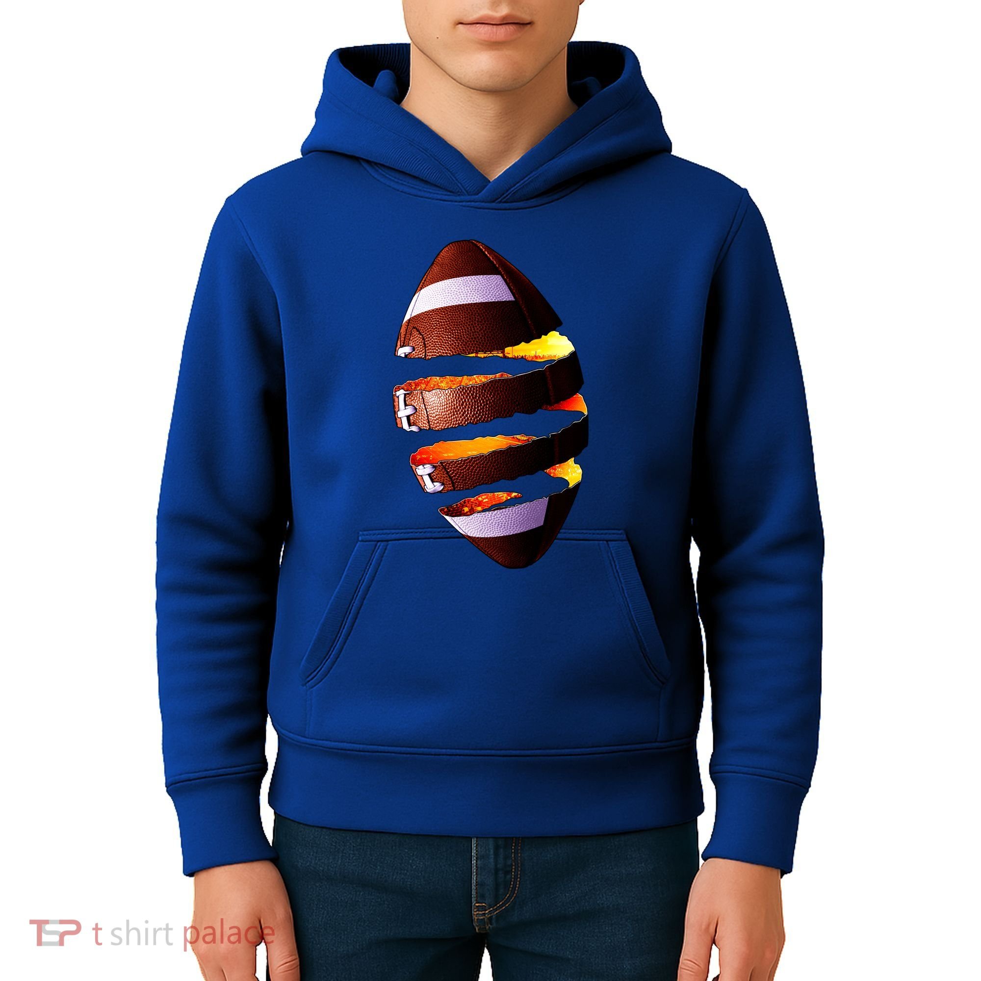 Football Tear Kids Hoodie