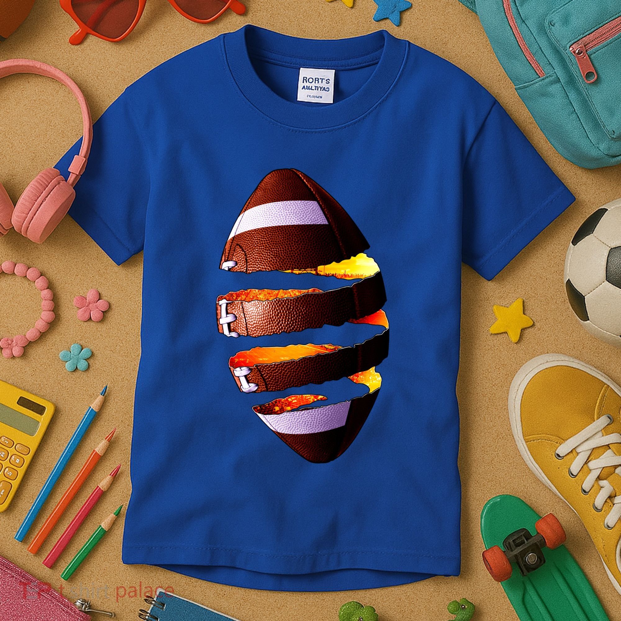 Football Tear Kids T-Shirt