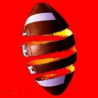 Football Tear Santa Hat thumb 1