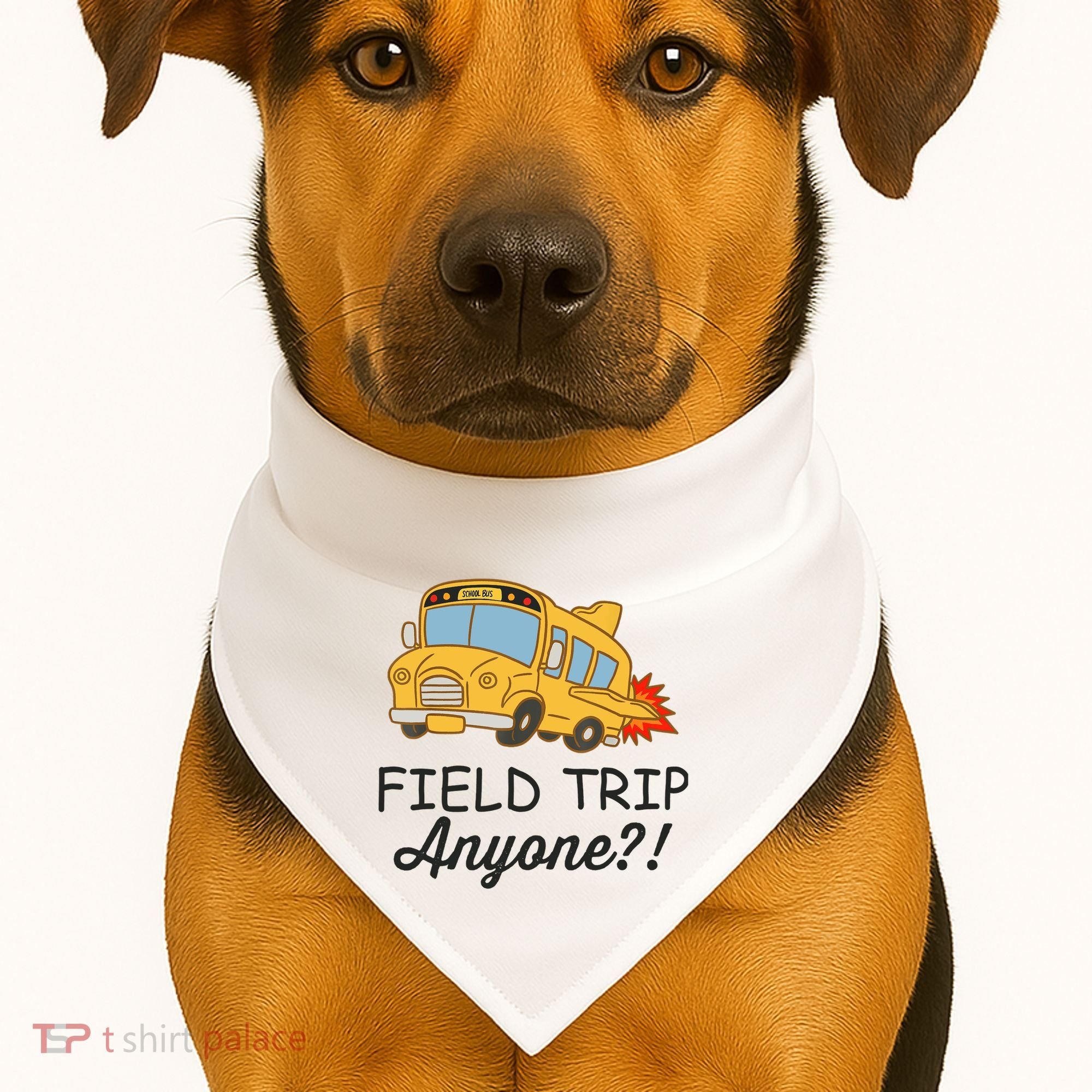 Field Trips Field Trip Anyone Teacher Field Day USA-Made Doggie Bandana