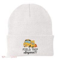 Field Trips Field Trip Anyone Teacher Field Day Beanie thumb 0