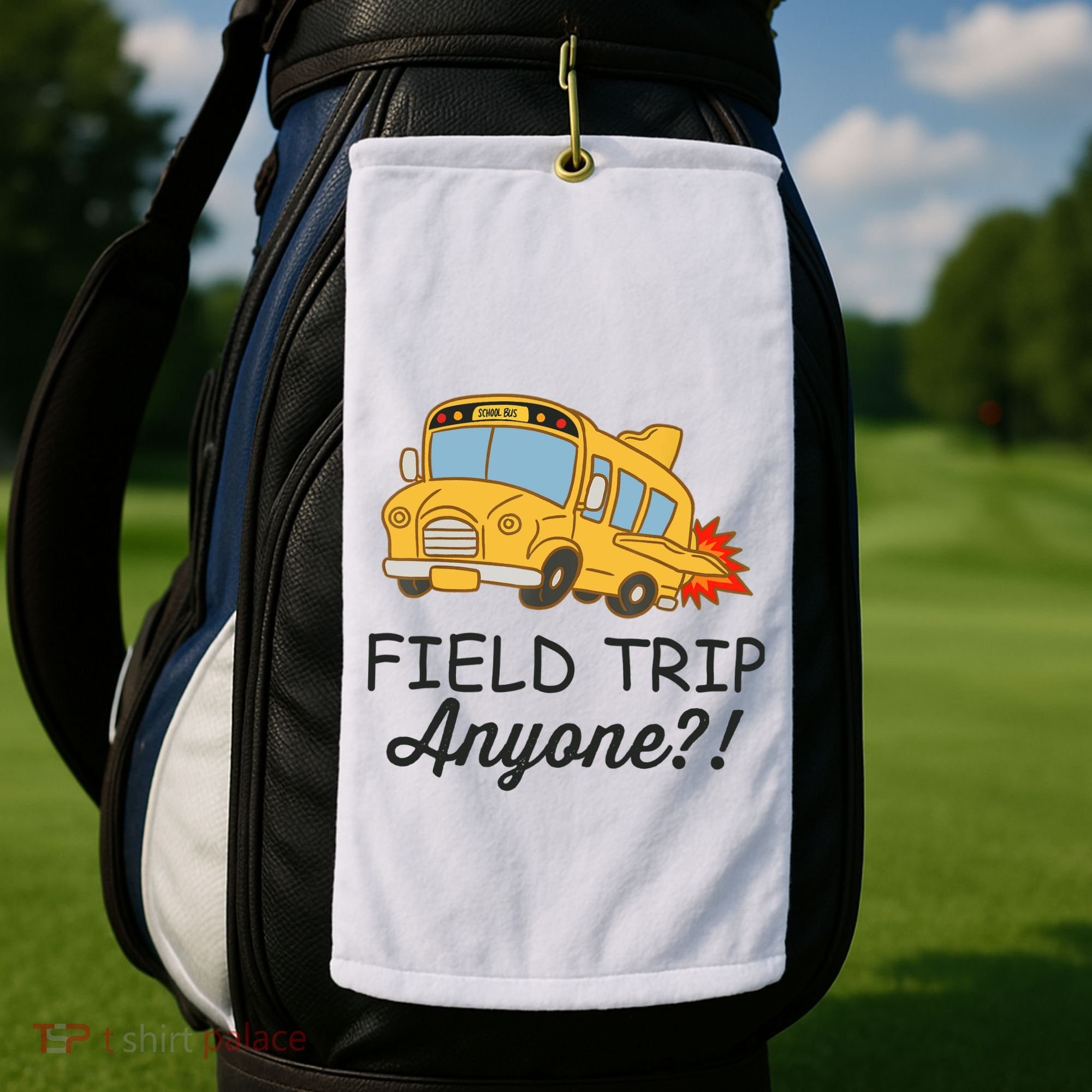Field Trips Field Trip Anyone Teacher Field Day Golf Towel