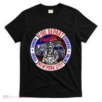 Firefighter Truck Gear Fire Department New York Firefighters T-Shirt thumb 0