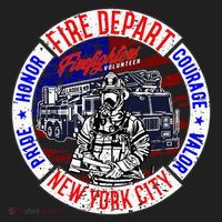 Firefighter Truck Gear Fire Department New York Firefighters Tumbler thumb 3