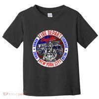 Firefighter Truck Gear Fire Department New York Firefighters Toddler T-Shirt thumb 0