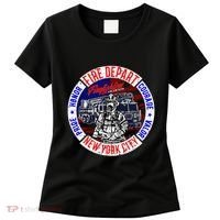 Firefighter Truck Gear Fire Department New York Firefighters Women's T-Shirt thumb 0