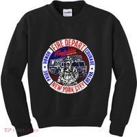 Firefighter Truck Gear Fire Department New York Firefighters Kids Sweatshirt thumb 0