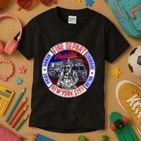 Firefighter Truck Gear Fire Department New York Firefighters Kids T-Shirt thumb 3