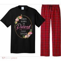 Floral This Girl Is Retired EST 2026  Pajama Set thumb 0