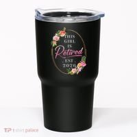 Floral This Girl Is Retired EST 2026  Tumbler thumb 0