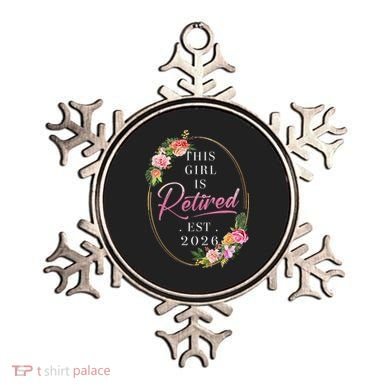 Floral This Girl Is Retired EST 2026  Ornament