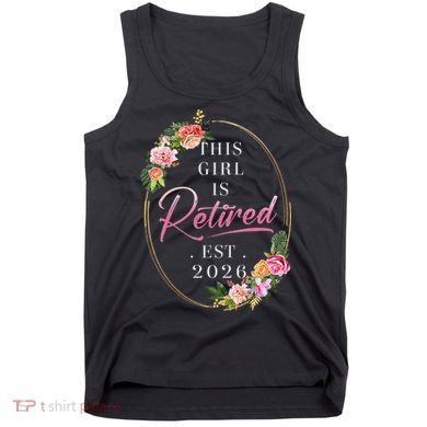 Floral This Girl Is Retired EST 2026  Tank Top