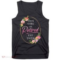 Floral This Girl Is Retired EST 2026  Tank Top thumb 0