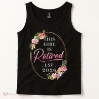 Floral This Girl Is Retired EST 2026  Tank Top thumb 2