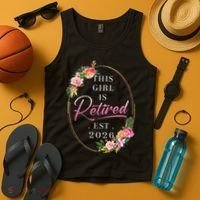 Floral This Girl Is Retired EST 2026  Tank Top thumb 4