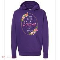 Floral This Girl Is Retired EST 2026  Hoodie thumb 0