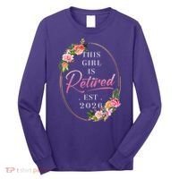 Floral This Girl Is Retired EST 2026  Long Sleeve Shirt thumb 0