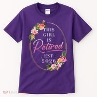 Floral This Girl Is Retired EST 2026  Tall T-Shirt thumb 0