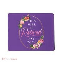 Floral This Girl Is Retired EST 2026  Mousepad thumb 0