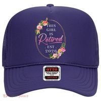 Floral This Girl Is Retired EST 2026  Hat thumb 0