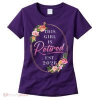 Floral This Girl Is Retired EST 2026  Women's T-Shirt thumb 0