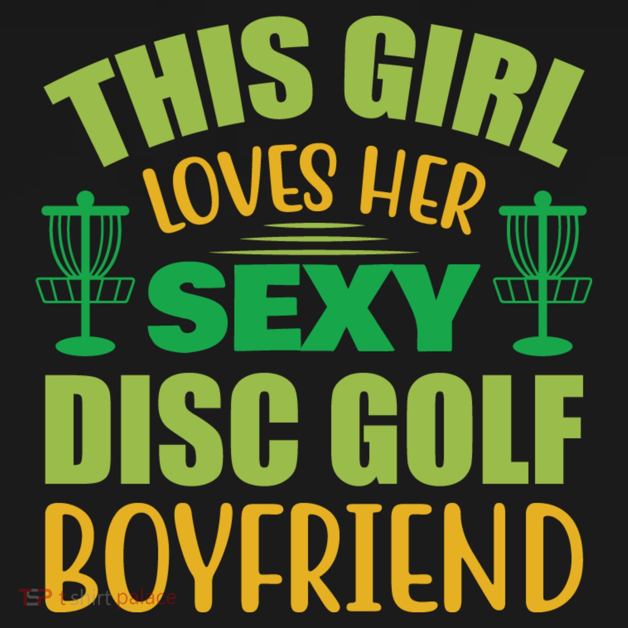 Frolf This Girl Loves Her Sexy Disc Golf Boyfriend Frisbee Golf Women's Tank Top