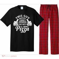 Funny This Guy Makes The Best Pizza Pizzaholics Pajama Set thumb 0