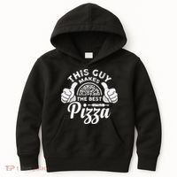 Funny This Guy Makes The Best Pizza Pizzaholics Kids Hoodie thumb 0