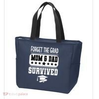 Forget The Grad Mom And Dad Survived Graduation Family Tote Bag thumb 3