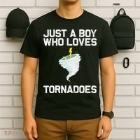 Funny Tornado Gift For Kids Hurricane Weather Chaser T-Shirt thumb 6
