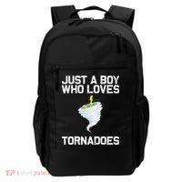Funny Tornado Gift For Kids Hurricane Weather Chaser Backpack thumb 0