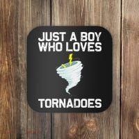 Funny Tornado Gift For Kids Hurricane Weather Chaser Coaster thumb 0