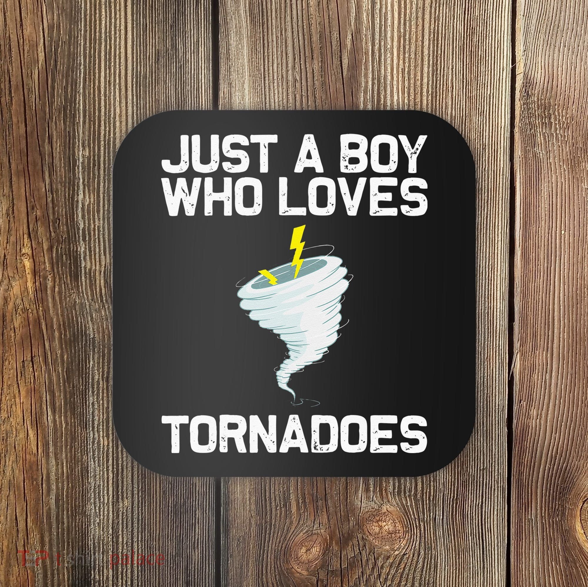 Funny Tornado Gift For Kids Hurricane Weather Chaser Coaster